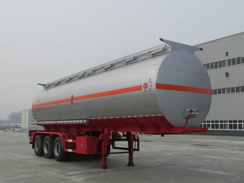 楚胜牌11米30.1吨3轴易燃液体罐式运输半挂车(CSC9405GRYY)