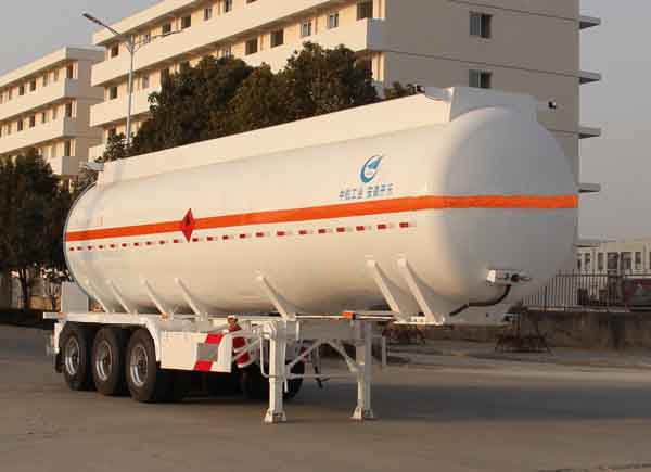 开乐牌11.1米31.5吨3轴易燃液体罐式运输半挂车(AKL9400GRYA)