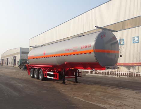 正康宏泰牌12.4米29.5吨3轴易燃液体罐式运输半挂车(HHT9403GRYB)