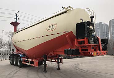 骏强牌12米30.5吨3轴中密度粉粒物料运输半挂车(JQ9405GFL)