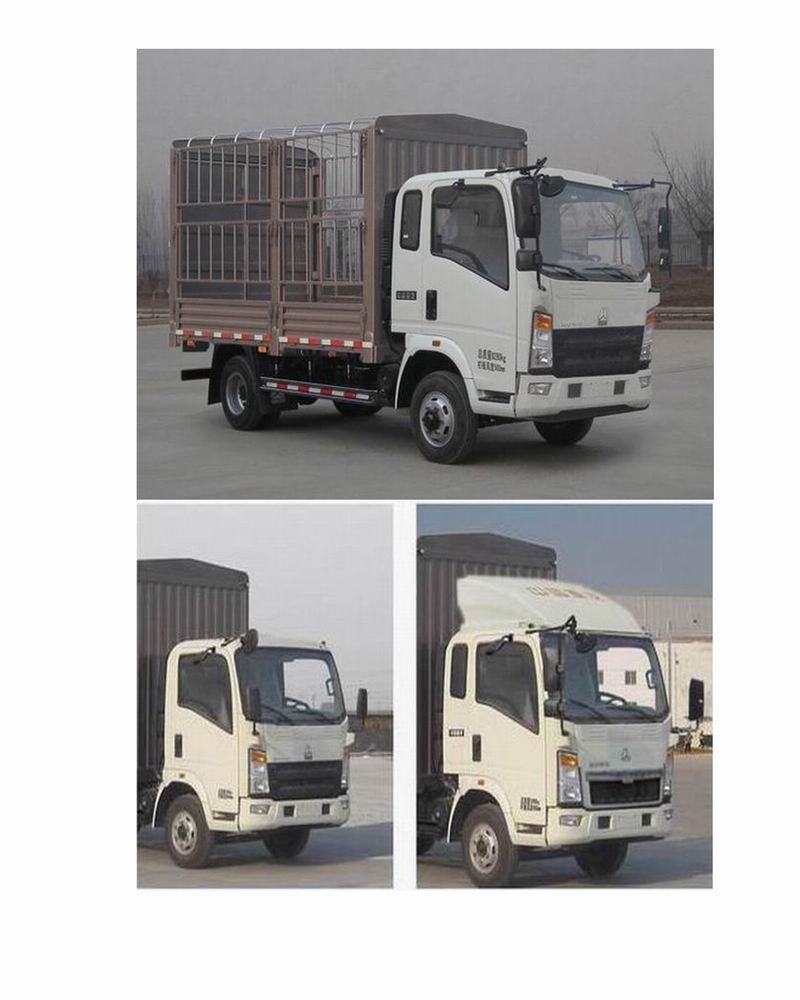 豪沃牌ZZ5087CCYG381CE183倉柵式運(yùn)輸車公告圖片