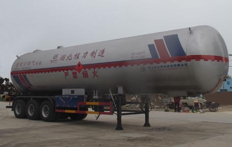 程力威牌13米25吨3轴液化气体运输半挂车(CLW9403GYQB)
