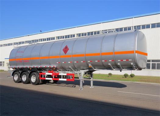黄海牌11.9米30.5吨3轴易燃液体罐式运输半挂车(DD9405GRYA)
