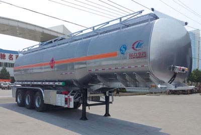 程力威牌12.2米34吨3轴铝合金运油半挂车(CLW9401GYYL)