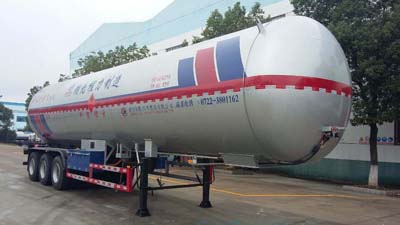 程力威牌13米24.5吨3轴液化气体运输半挂车(CLW9406GYQB)