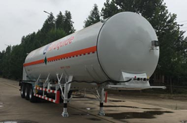 建安特西维欧牌12.6米28吨3轴低温液体运输半挂车(BJG9400GDY)