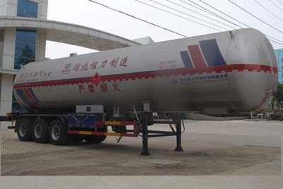 程力威牌13米25吨3轴液化气体运输半挂车(CLW9408GYQB)