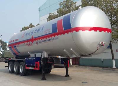 程力威牌13米28.6吨3轴液化气体运输半挂车(CLW9409GYQB)