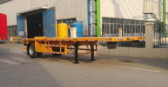 梁山东岳牌8.6米15.4吨1轴平板运输半挂车(CSQ9180TPB)