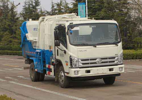 福田牌BJ5083ZZZ-AA自装卸式垃圾车公告图片