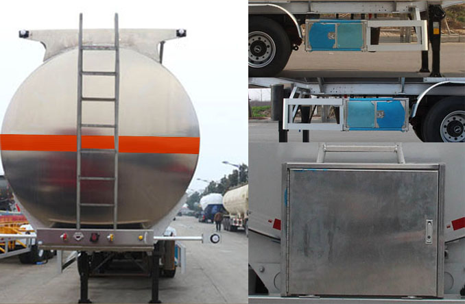 开乐牌AKL9400GRY43铝合金易燃液体罐式运输半挂车公告图片