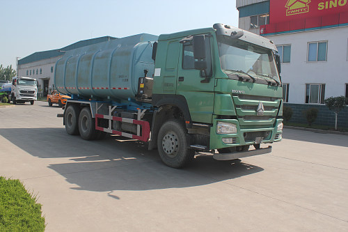 绿叶牌JYJ5257ZWXE污泥自卸车图片