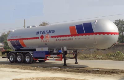 程力威牌13.8米26.5吨3轴液化气体运输半挂车(CLW9406GYQC)
