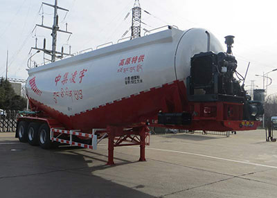 凌宇牌11.4米29.8吨3轴低密度粉粒物料运输半挂车(CLY9401GFL5)