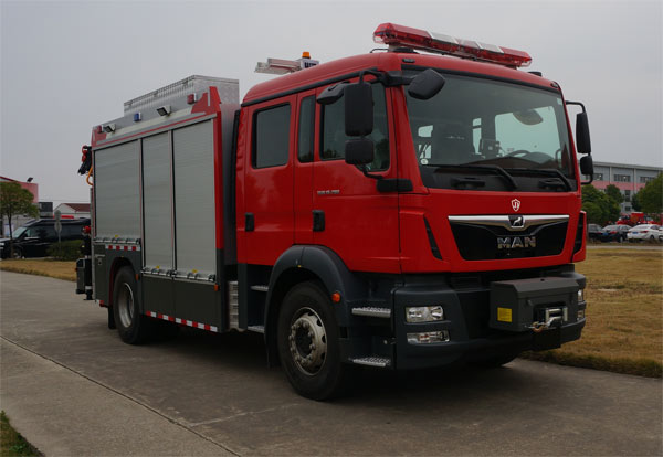 JDX5130TXFJY100/M5 金盛盾牌抢险救援消防车图片