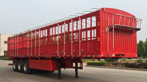凯迪捷牌13米34吨3轴仓栅式运输半挂车(KDJ9401CCY)