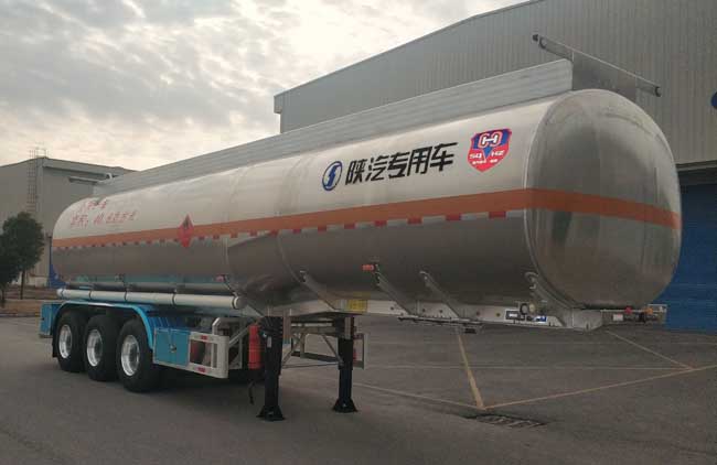 陕汽牌SHN9400GRYP406铝合金易燃液体罐式运输半挂车公告图片