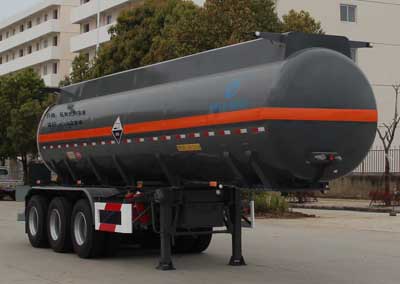 开乐牌10.2米30.8吨3轴腐蚀性物品罐式运输半挂车(AKL9407GFW)