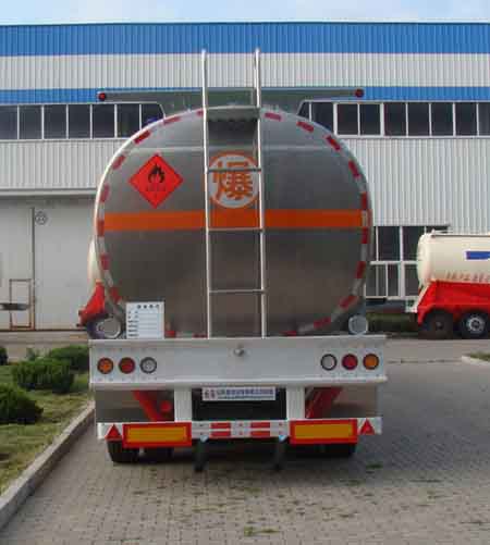 盛润牌SKW9401GRY铝合金易燃液体罐式运输半挂车公告图片