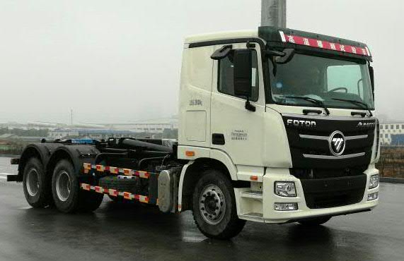 福田牌BJ5252ZXXE6-H1车厢可卸式垃圾车公告图片