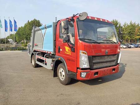 亞特重工牌TZ5097ZYSZZFZ壓縮式垃圾車公告圖片