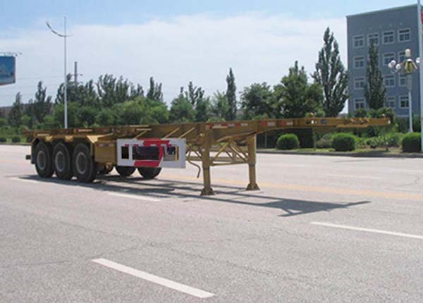 中集牌12.4米34.1吨3轴集装箱运输半挂车(ZJV9404TJZYK51)