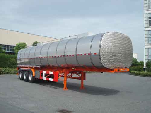 宏宙牌12.3米30吨3轴食用油运输半挂车(HZZ9400GSY)