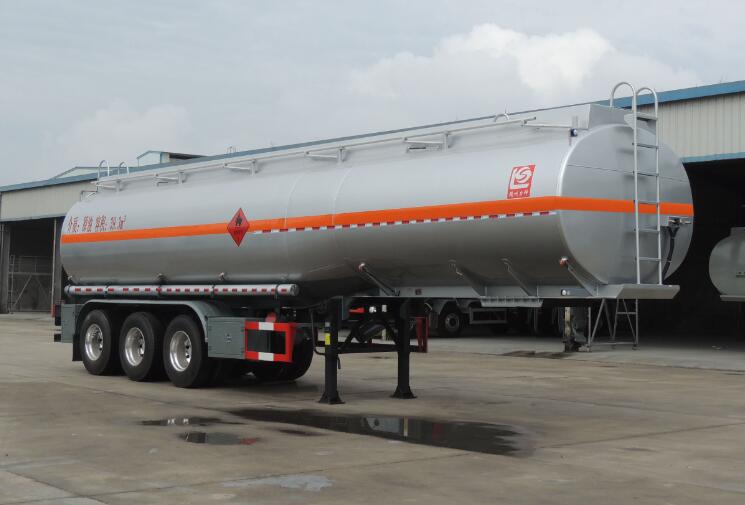 醒狮牌10.8米30吨3轴易燃液体罐式运输半挂车(SLS9409GRY)