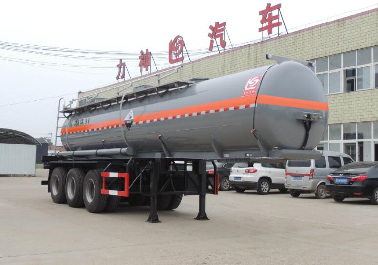 醒狮牌10.4米30.8吨3轴腐蚀性物品罐式运输半挂车(SLS9409GFWA)