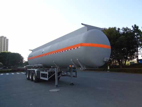 宏宙牌11.7米31.5吨3轴腐蚀性物品罐式运输半挂车(HZZ9401GFW)