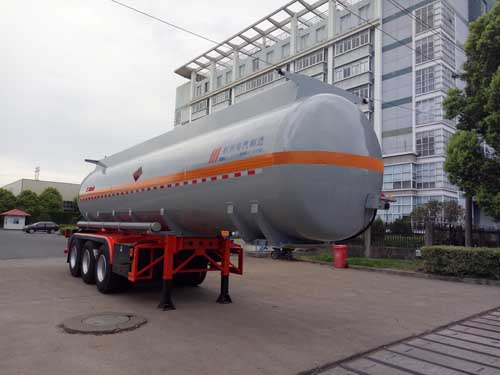 宏宙牌10.4米32吨3轴易燃液体罐式运输半挂车(HZZ9405GRY)