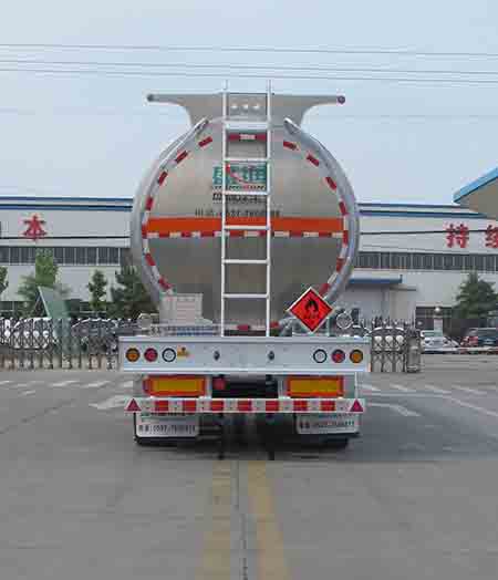 盛润牌SKW9404GRYB铝合金易燃液体罐式运输半挂车公告图片