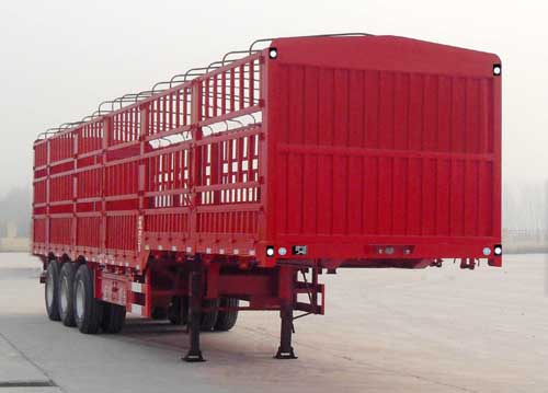 凯迪捷牌13米33.5吨3轴仓栅式运输半挂车(KDJ9400CCYE)