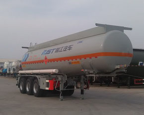 瑞江牌12.1米32.7吨3轴易燃液体罐式运输半挂车(WL9402GRYA)
