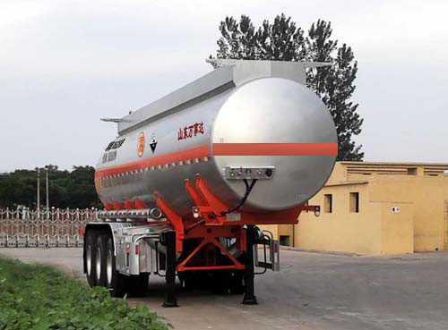 万事达牌10.8米30.8吨3轴腐蚀性物品罐式运输半挂车(SDW9390GFW)