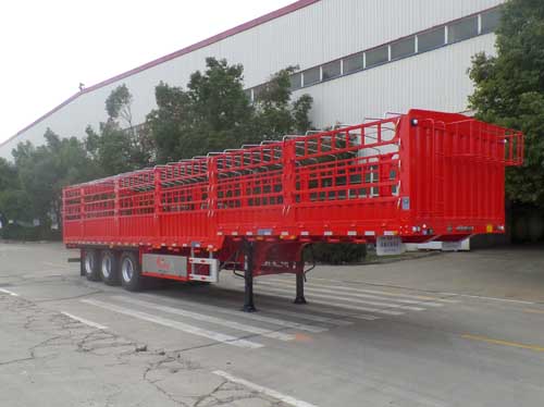 江淮扬天牌13米35.1吨3轴铝合金仓栅式运输半挂车(CXQ9400CCY)