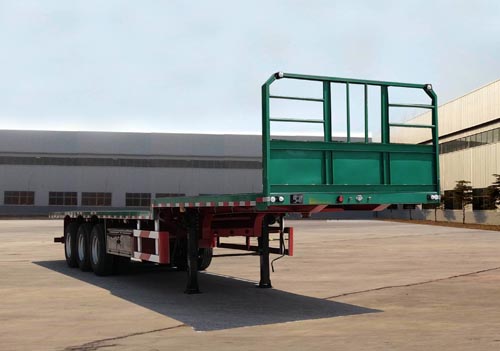 图强牌13米34.5吨3轴平板运输半挂车(TQP9400TPBE)
