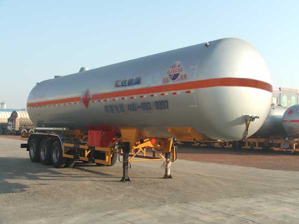 汇达牌13米24.9吨3轴液化气体运输半挂车(YHD9402GYQ)