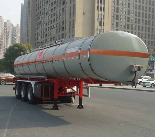 宏宙牌10.4米32.2吨3轴易燃液体罐式运输半挂车(HZZ9400GRYD)