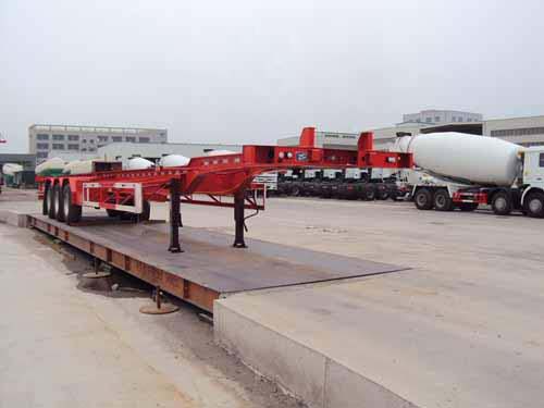 唐鸿重工牌14米35.5吨3轴集装箱运输半挂车(XT9402TJZ)