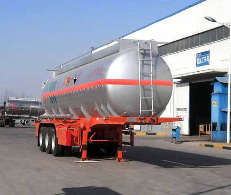 万事达牌10.3米34吨3轴腐蚀性物品罐式运输半挂车(SDW9404GFW)