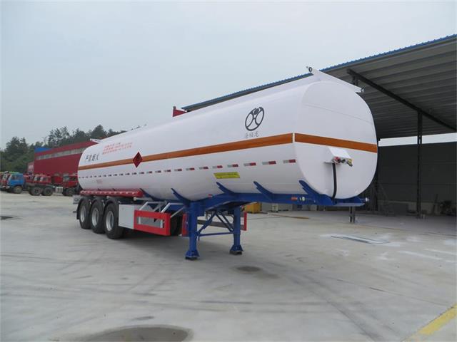 海福龙牌10.9米33.5吨3轴易燃液体罐式运输半挂车(PC9401GRY3)