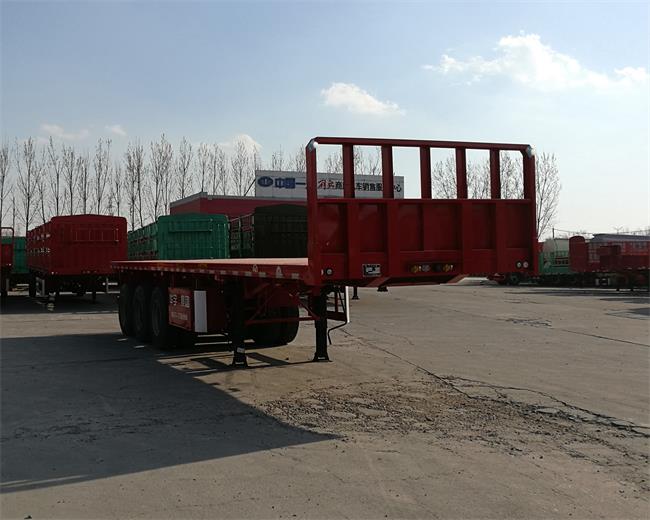 华宇达牌11.5米33.7吨3轴平板运输半挂车(LHY9402TPB)