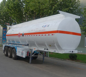 明航牌10.2米31.9吨3轴腐蚀性物品罐式运输半挂车(ZPS9401GFW)