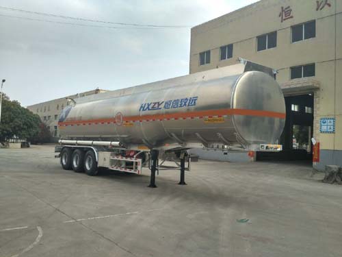 恒信致远牌11.5米33.8吨3轴铝合金易燃液体罐式运输半挂车(CHX9401GRYA)