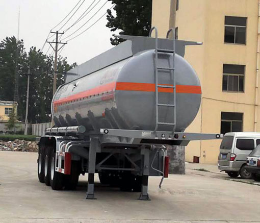万事达牌10.1米32.5吨3轴腐蚀性物品罐式运输半挂车(SDW9405GFW)