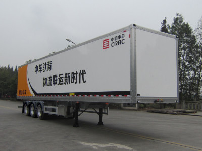 迈隆牌13.6米31.2吨3轴厢式运输半挂车(TSZ9395XXY)