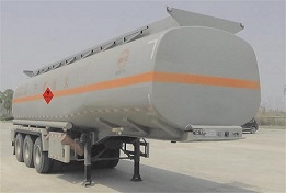 岷江牌10.5米30.6吨3轴易燃液体罐式运输半挂车(YZQ9401GRY)
