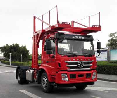 紅巖牌CQ5186TBQAMDG401A車輛運輸半掛牽引車公告圖片