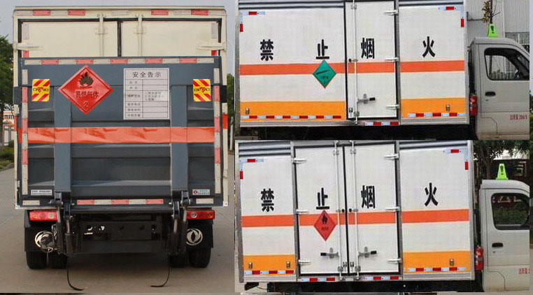 东风牌EQ5035XRQ60Q5ACWXP易燃气体厢式运输车公告图片